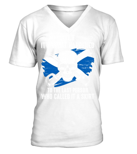 How To Wear The Kilt Design For A Tartan Kilt Guy V-Neck T-shirt