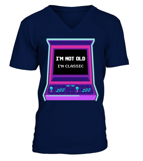 Im Not Old Im Classic - Nostalgic Arcade Games V-Neck T-shirt