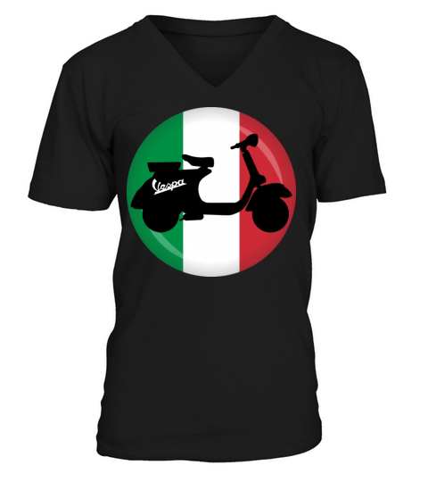 ITALIA VESPA SCOOTER T SHIRT V-Neck T-shirt