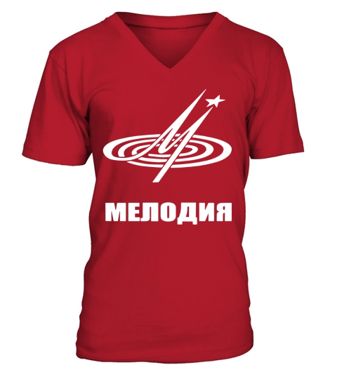Melodiya Melodija Russian Record Label T-Shirt V-Neck T-shirt