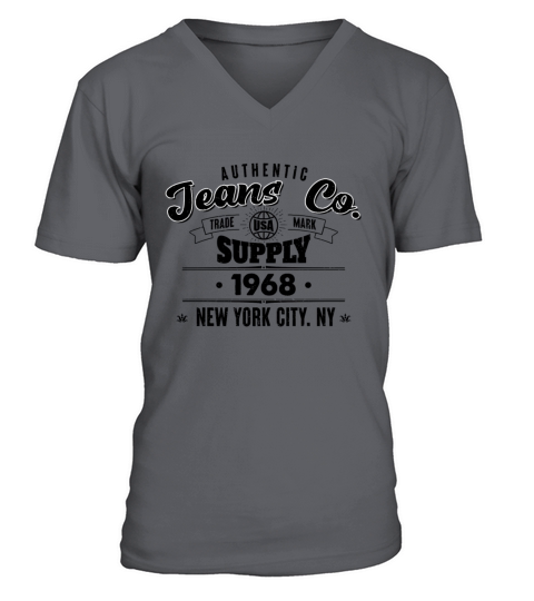 New York City Born In 1968 Vintage Birthday V-Neck T-shirt