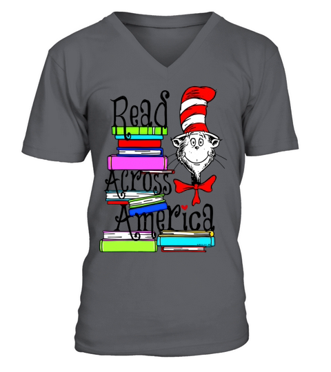 Read Across America Day  Dr. Seuss V-Neck T-shirt