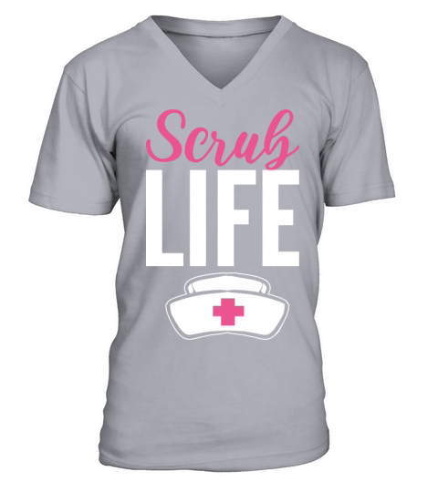Scrub Life ER Nurse Gift V-Neck T-shirt