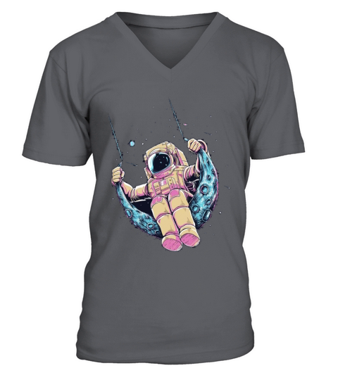 swinging spaceman V-Neck T-shirt