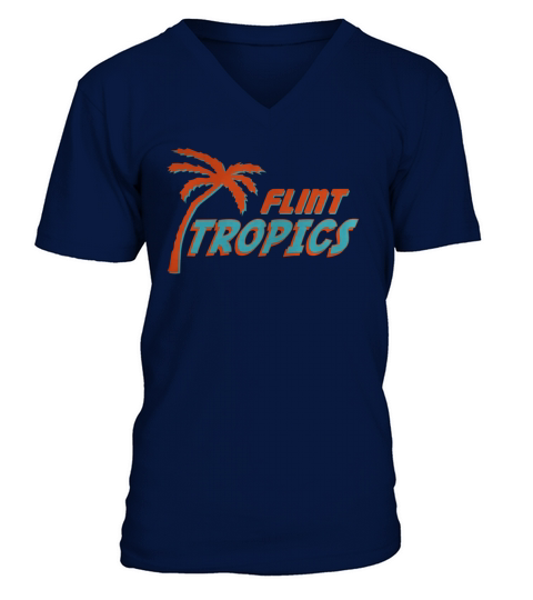 T-shirts noirs semi pro Flint tropics V-Neck T-shirt
