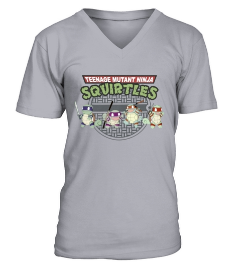 Teenage Mutant Ninja Squirtles V-Neck T-shirt