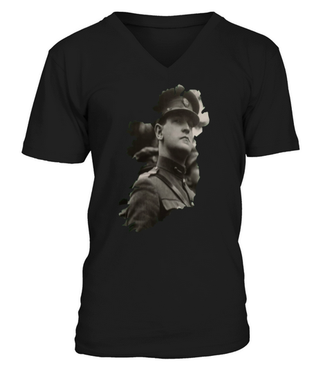 The Big Fella Michael Collins Irish T-Shirts V-Neck T-shirt