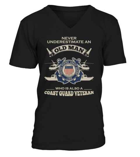 U.S Coast Guard Veteran T Shirt V-Neck T-shirt