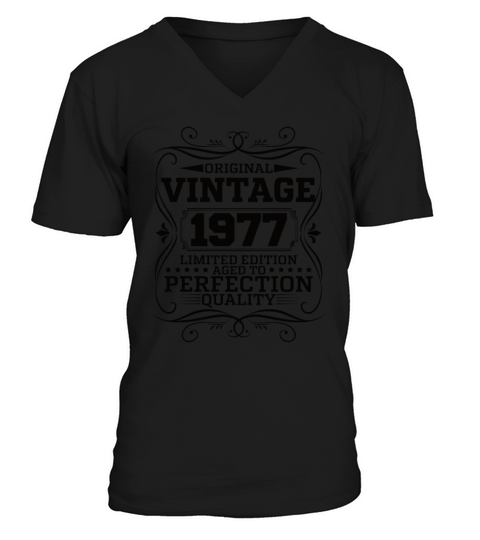 Vintage 1977 Original Limited Edition V-Neck T-shirt