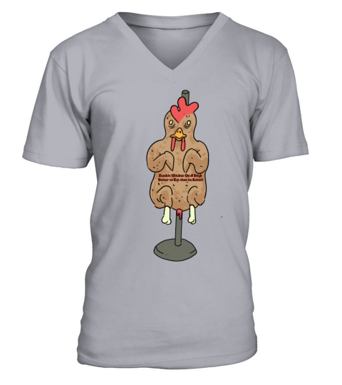 Zombie Chicken On A Stick V-Neck T-shirt