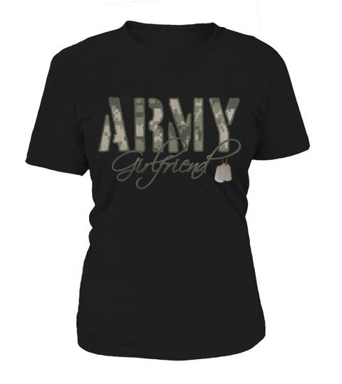Black Army Girlfriend- Dog Tags Womens T-Shirts Women's T-Shirt