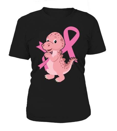 Breast Cancer Awareness Month Dinosaur Lover Dino Women's T-Shirt
