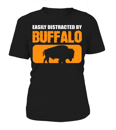 Distracted by Buffalos Steer Wrestler Gift Women's T-Shirt