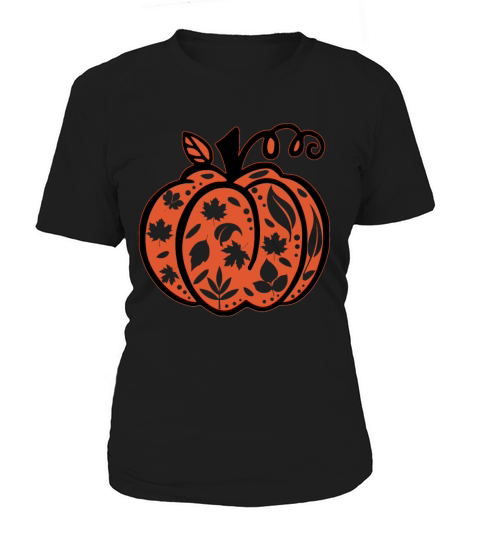 Fall Floral Pumpkin Autumn for Women Women's T-Shirt