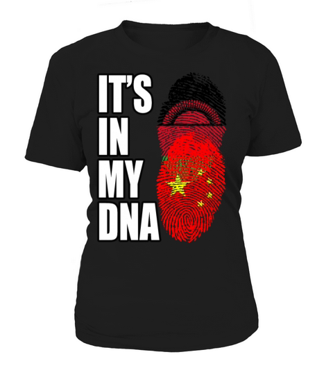 Malawian And Chinese Mix Heritage DNA Flag Women's T-Shirt