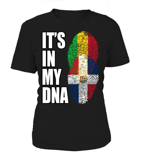 Malian And Dominican Mix Heritage DNA Flag Women's T-Shirt
