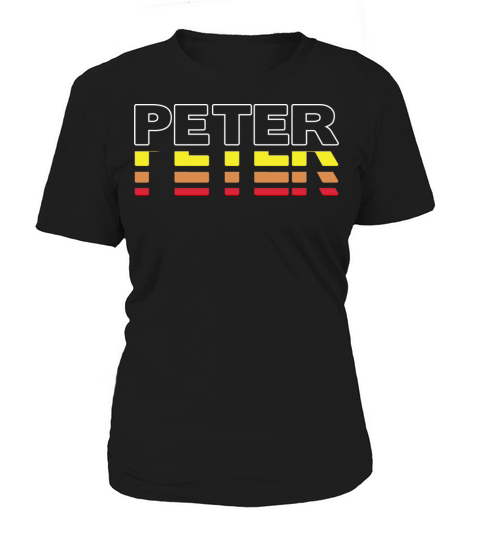 Peter First Name Funny Vintage Sunset Peter Women's T-Shirt