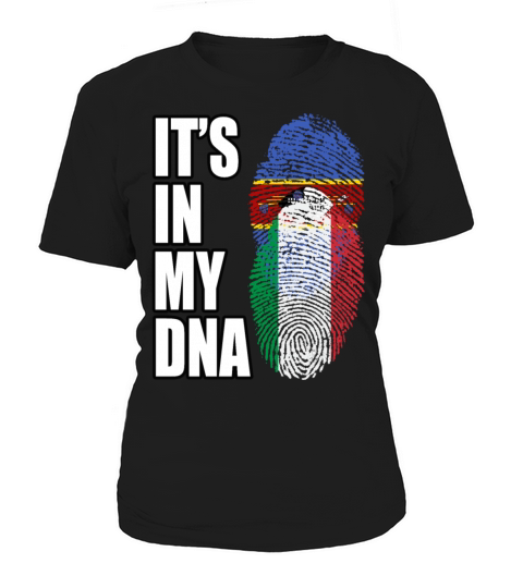 Swazi And Italian Vintage Heritage DNA Flag Women's T-Shirt
