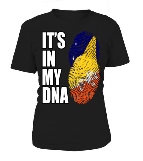 Tokelauan And Bhutanese Mix Heritage DNA Flag Women's T-Shirt