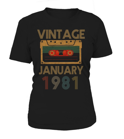 Vintage January 1981 Birthday Women's T-Shirt