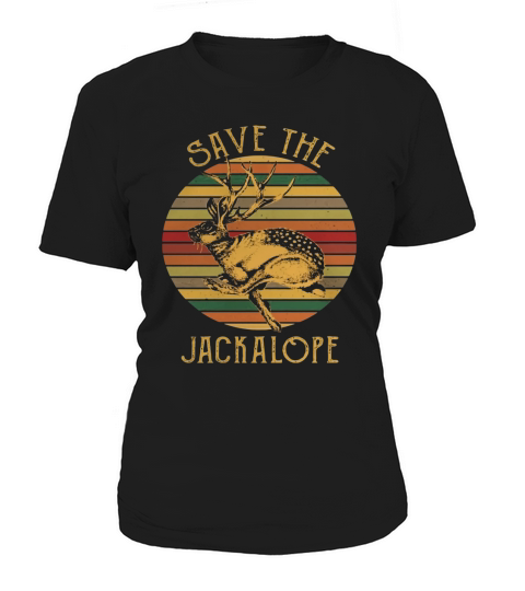 Vintage Save The Jackalope Funny Rabbit With Horn T-shirt Women's T-Shirt