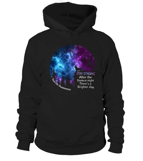 Corgi Suicide Awareness Stay Strong Darkest Night Hoodie Unisex