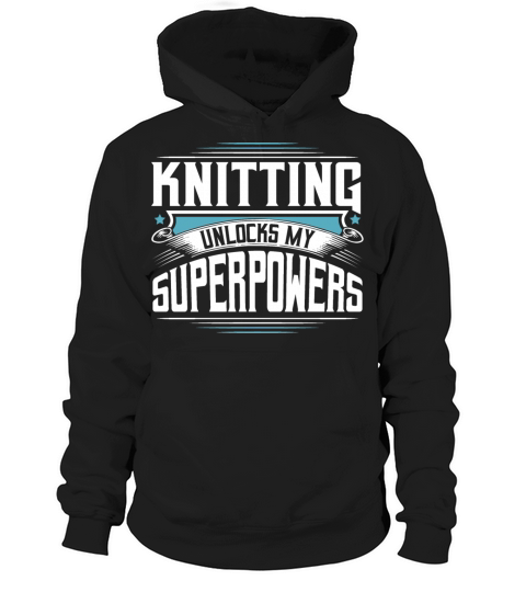 Funny Cool Knitter Knitting Unlocks Sayings Gifts Hoodie Unisex