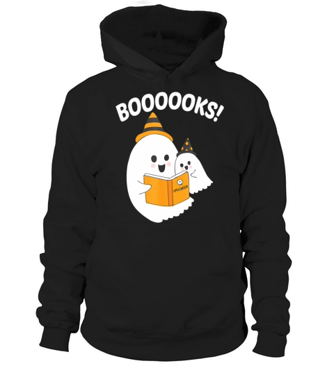 Funny Teacher Halloween Ghost booooooks boo read Hoodie Unisex