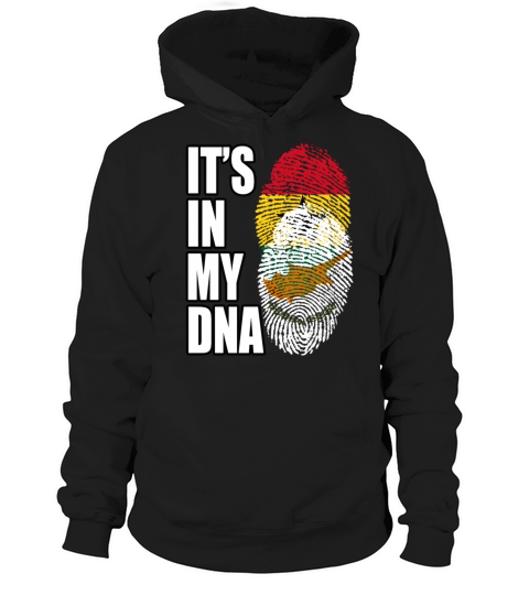 Ghanaian And Cypriot Mix Heritage DNA Flag Hoodie Unisex