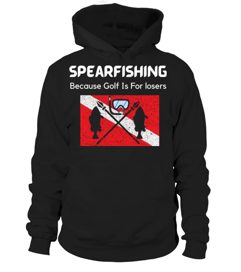 Spearfishing Because Golf Is For losers vintage Hoodie Unisex