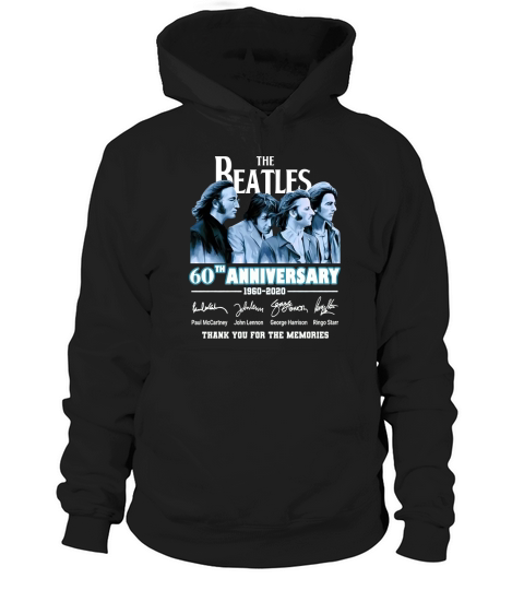 The Beatles 60th anniversary 1960-2020 signatures shirt Hoodie Unisex