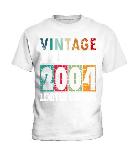 2004 vintage born in June gift Kids T-Shirt