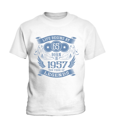 65th Birthday Gifts Vintage 1957 Vintage Kids T-Shirt
