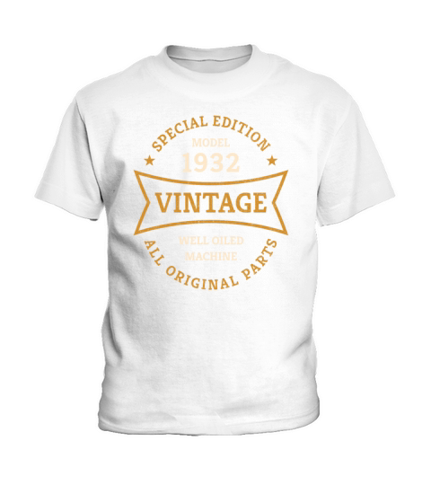 Born 1932 Vintage 90 Year Old 90th Birthday Gifts Kids T-Shirt