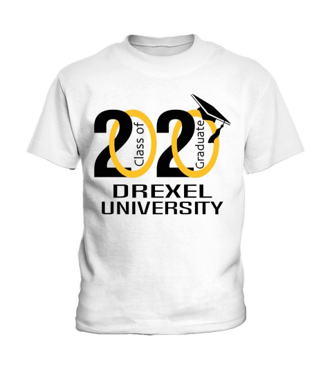Class Of 2020 Graduation Drexel University Kids T-Shirt