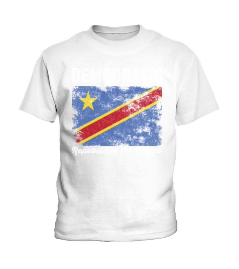 Democratic Republic of the Congo Flag Kids T-Shirt
