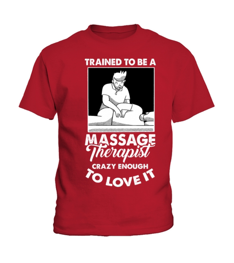 Funny Quote Trained To Be a Massage Vintage Therap Kids T-Shirt