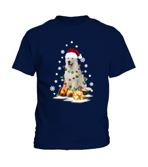 Great Pyrenees Christmas Dog Light 
 T-Shirt Kids T-Shirt