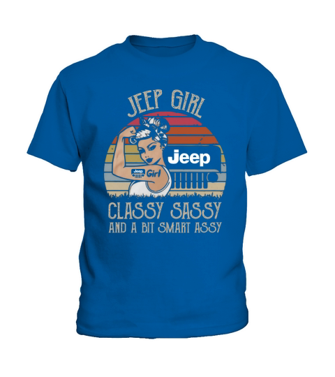 Jeep girl classy sassy and a bit smart assy vintage shirt Kids T-Shirt