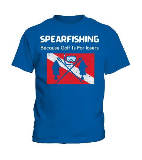Spearfishing Because Golf Is For losers vintage Kids T-Shirt