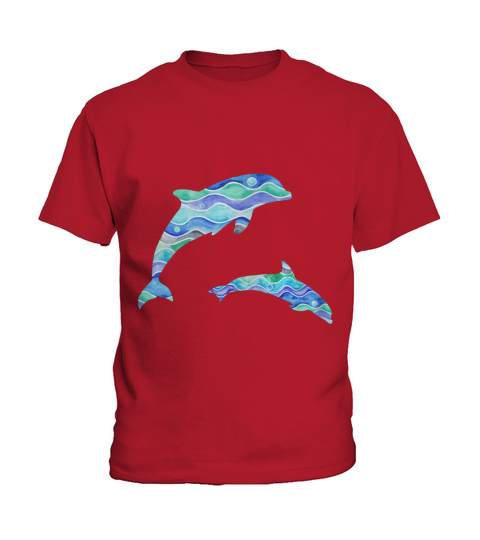 Tag der Erde-natürliches Ozean-Muster - Delphin Kids T-Shirt