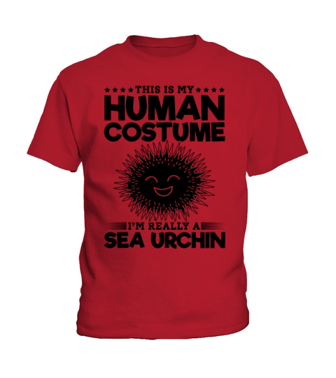 This Is My Human Costume Im Really A Sea Urchin Kids T-Shirt
