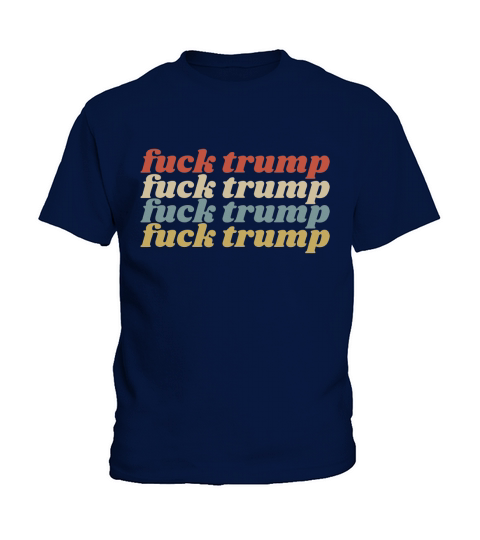 Vintage Reto Fuck Trump shirt Kids T-Shirt