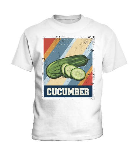 vintage style Cucumber Kids T-Shirt