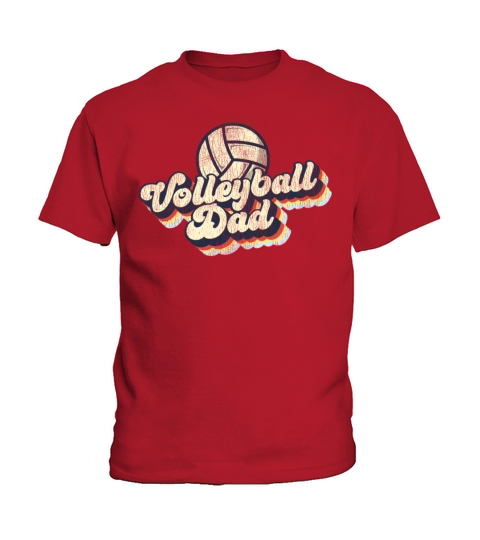 Volleyball Player Team Dad Father Kids T-Shirt