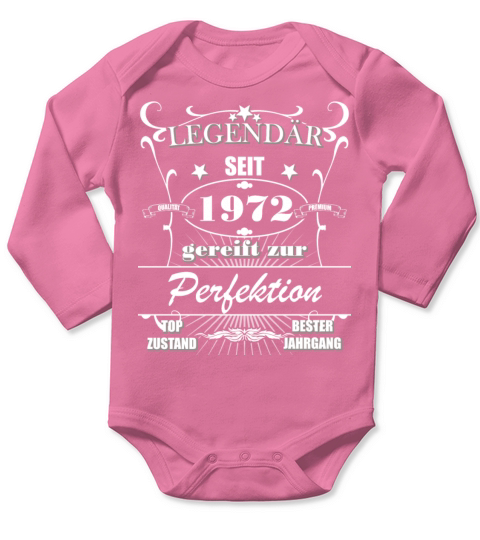1972 Birthday Man 50 Years Decoration Funny 50s 50 Long Sleeve Baby One-Piece
