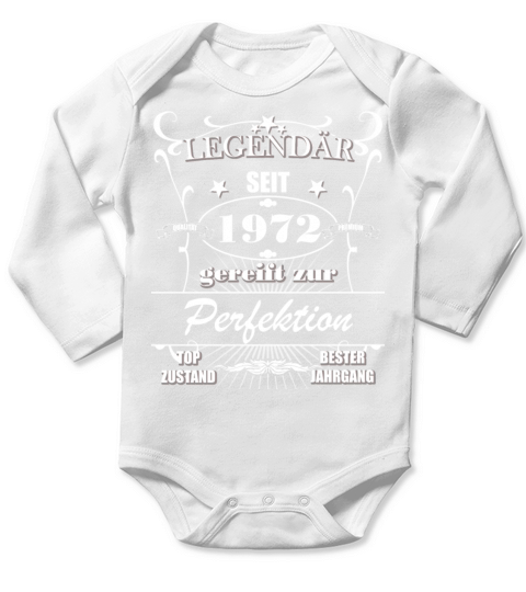 1972 Birthday Man 50 Years Decoration Funny 50s 50 Long Sleeve Baby One-Piece