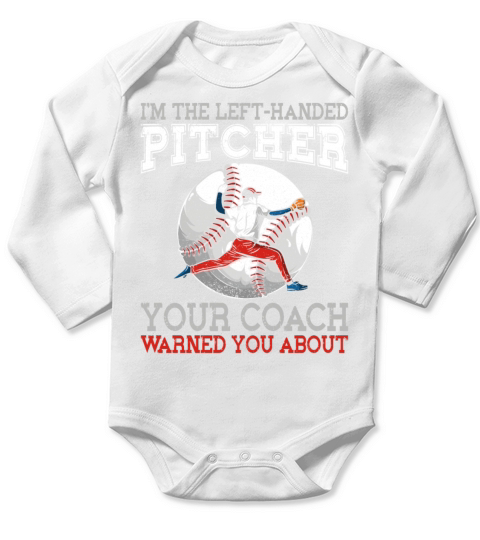 Baseball Fan Pitcher Vintage Im Long Sleeve Baby One-Piece