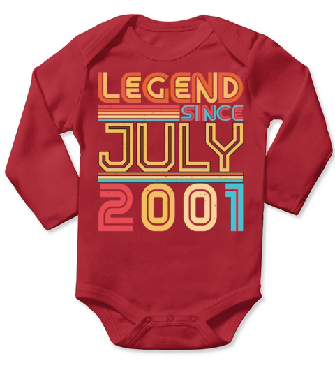 Birth Month July 2001 Long Sleeve Baby One-Piece