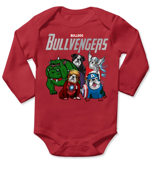 BULLDOG BULLVENGERS Long Sleeve Baby One-Piece